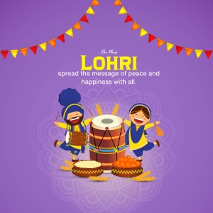 Happy Lohri hd images poster banner status and hd photos